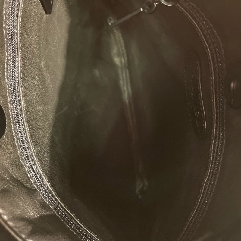 Chanel 中古兔毛玳瑁單帶肩袋-7