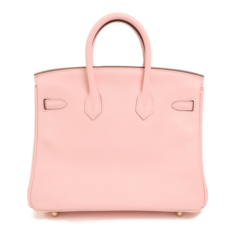 HERMES Swift皮革Birkin 25金扣手挽袋Rose Sakura-1