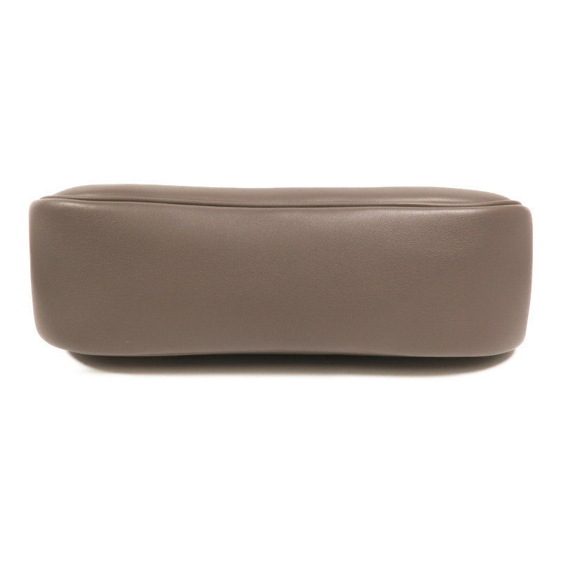 HERMES Swift皮革Berline 28銀扣肩背袋Etain-3