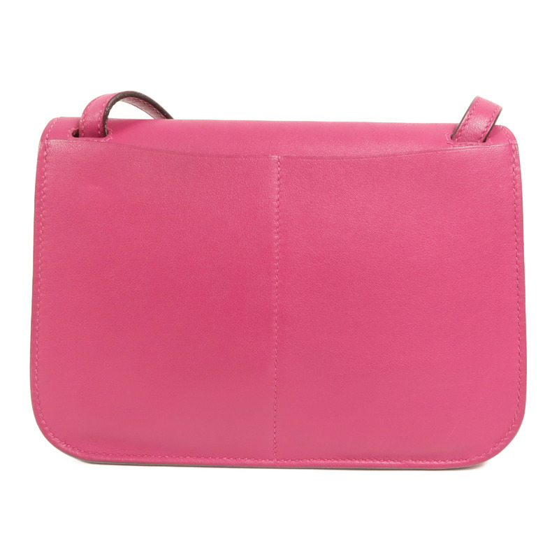 HERMES Swift皮革Mini Halzan銀扣手挽肩背兩用袋-1