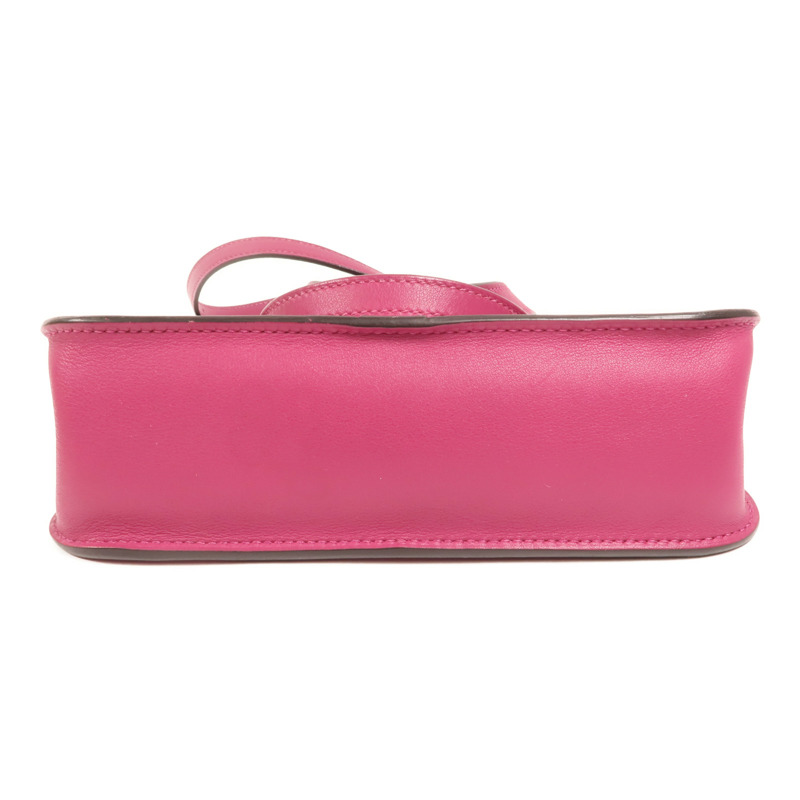 HERMES Swift皮革Mini Halzan銀扣手挽肩背兩用袋-3