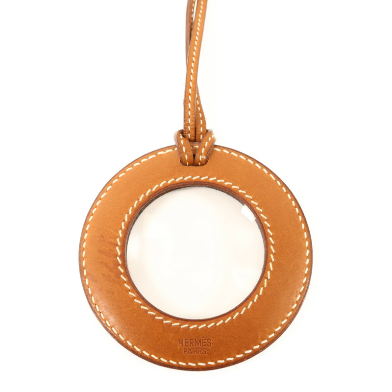 HERMES Barenia皮革In the Pocket Magnifying Glass放大鏡Fauve-2
