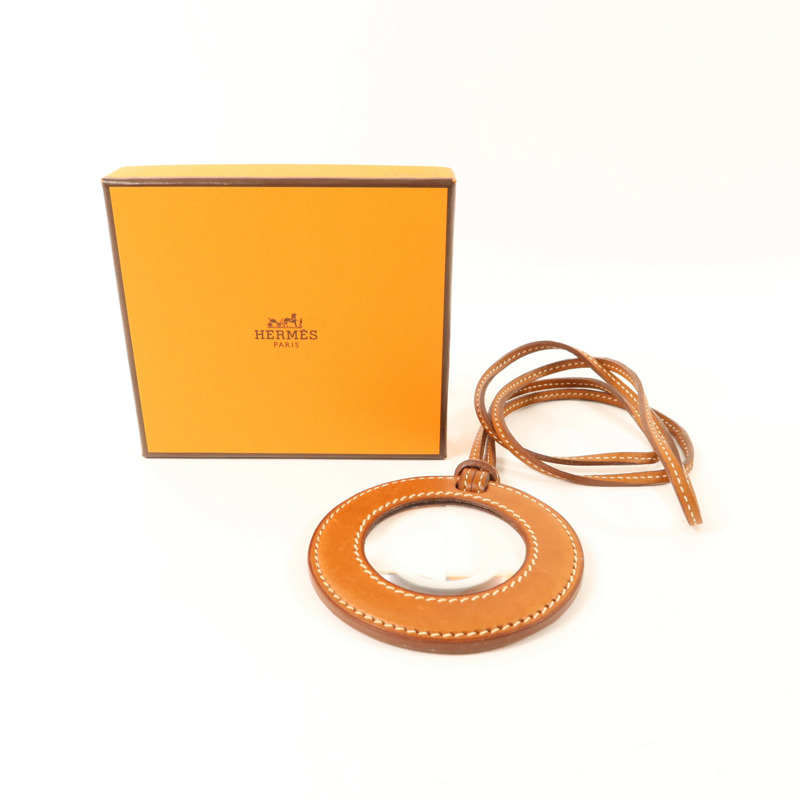 HERMES Barenia皮革In the Pocket Magnifying Glass放大鏡Fauve-9