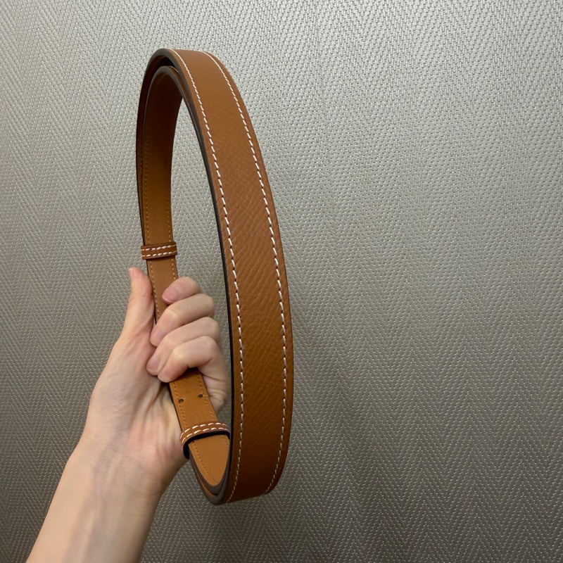 Hermes 37金棕Epsom金釦Kelly 18腰帶-5