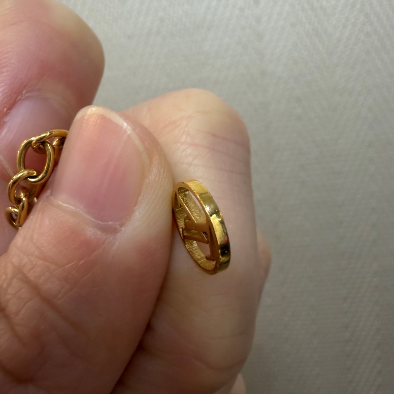 LV 金色圓圈滿鑽Louis by night手鍊M00758-4