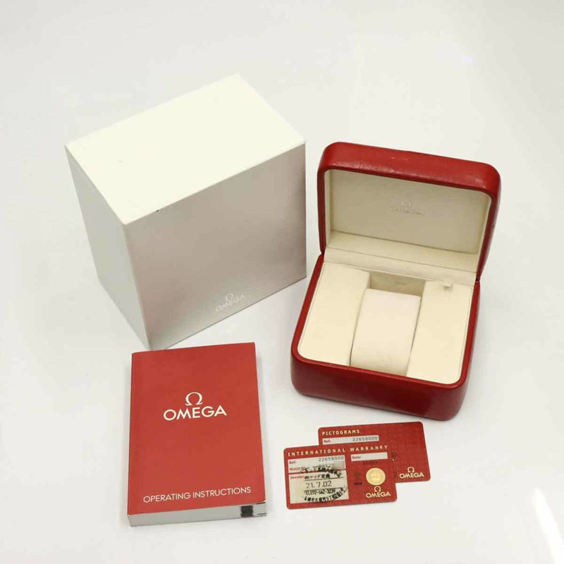 歐米茄海馬300專業潛水錶 2265 80 男士腕錶,附日期顯示,海軍藍錶盤,石英機芯-1