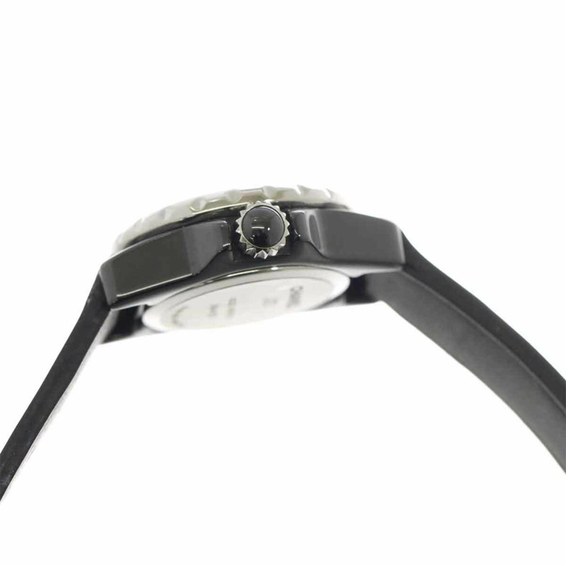 香奈兒 J12 XS H4663 女士鑲鑽錶圈黑色陶瓷石英腕錶-5