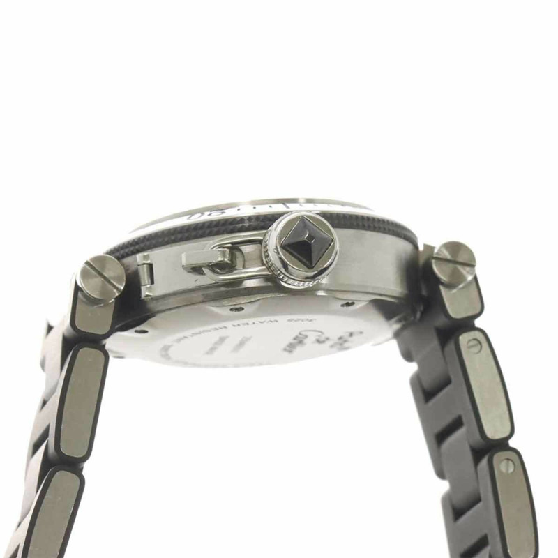 卡地亞 Pasha Seatimer W3140003 女士腕錶，附日期顯示，黑色石英機芯-5