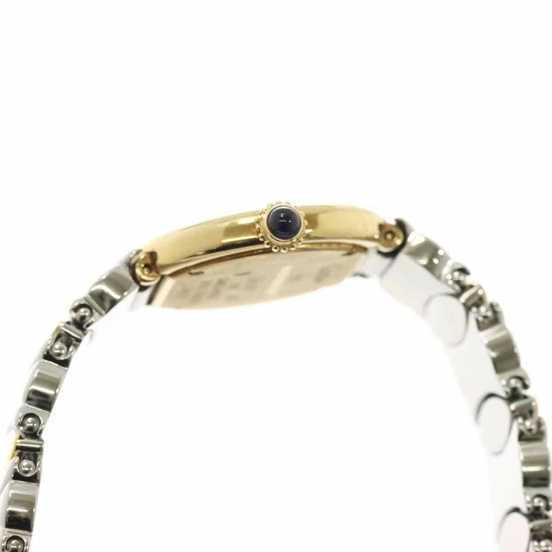 卡地亞 Colisee Belle Epoque 雙色腕錶 W40001F2 女士象牙色 18K 黃金石英錶-5