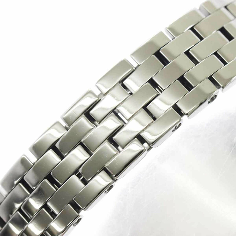 卡地亞 Santos Demoiselle SM W25075Z5 女士粉紅貝殼石英腕錶-7