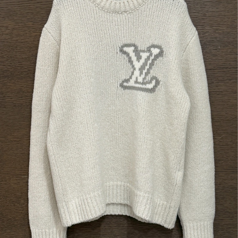 LV 新款泰迪奶油白毛衣-4