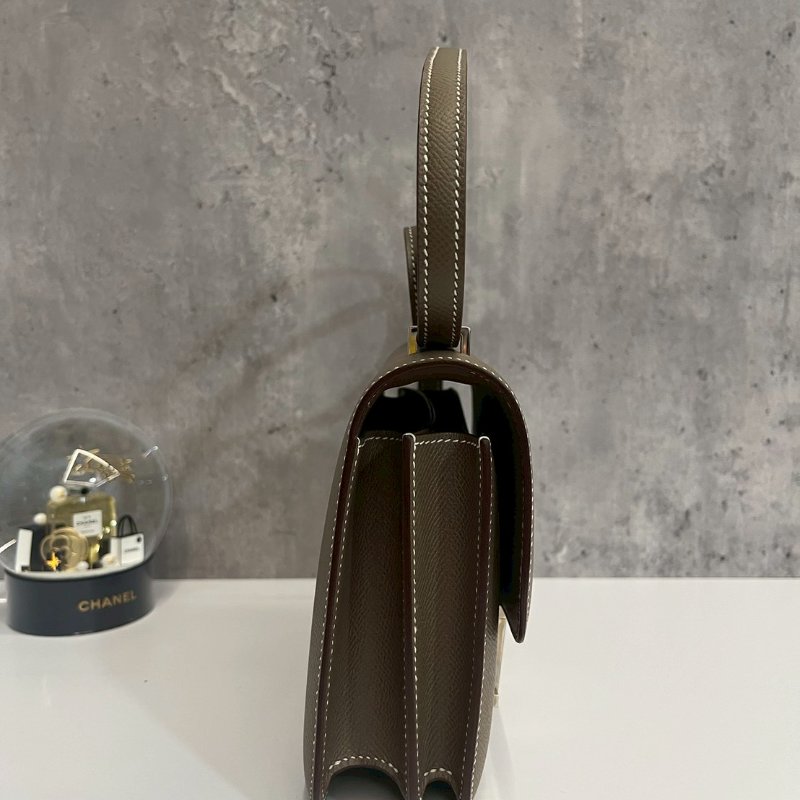 Hermes Mini Constance 康康19 大象灰 銀釦 全新閒置-3