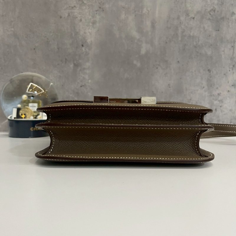 Hermes Mini Constance 康康19 大象灰 銀釦 全新閒置-6