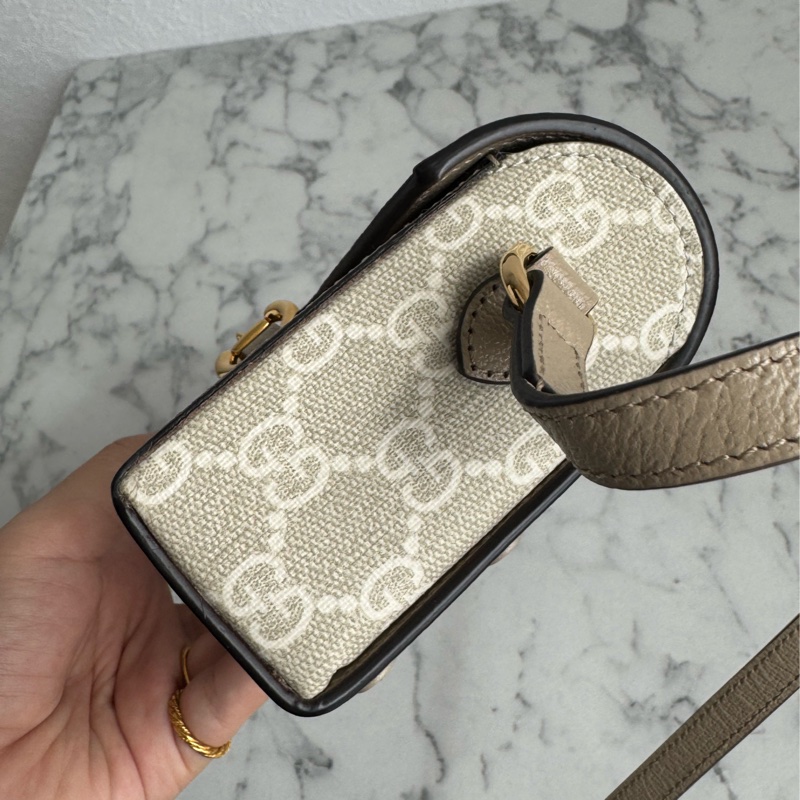Gucci燕麥色pvc195斜背包 超好看❤️🔥❤️🔥-4