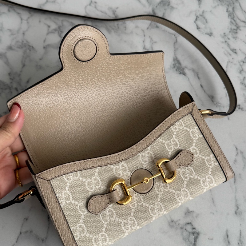 Gucci燕麥色pvc195斜背包 超好看❤️🔥❤️🔥-13