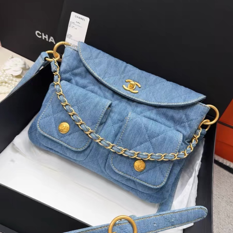 Chanel香奈儿 25c hobo牛仔嬉皮包-2