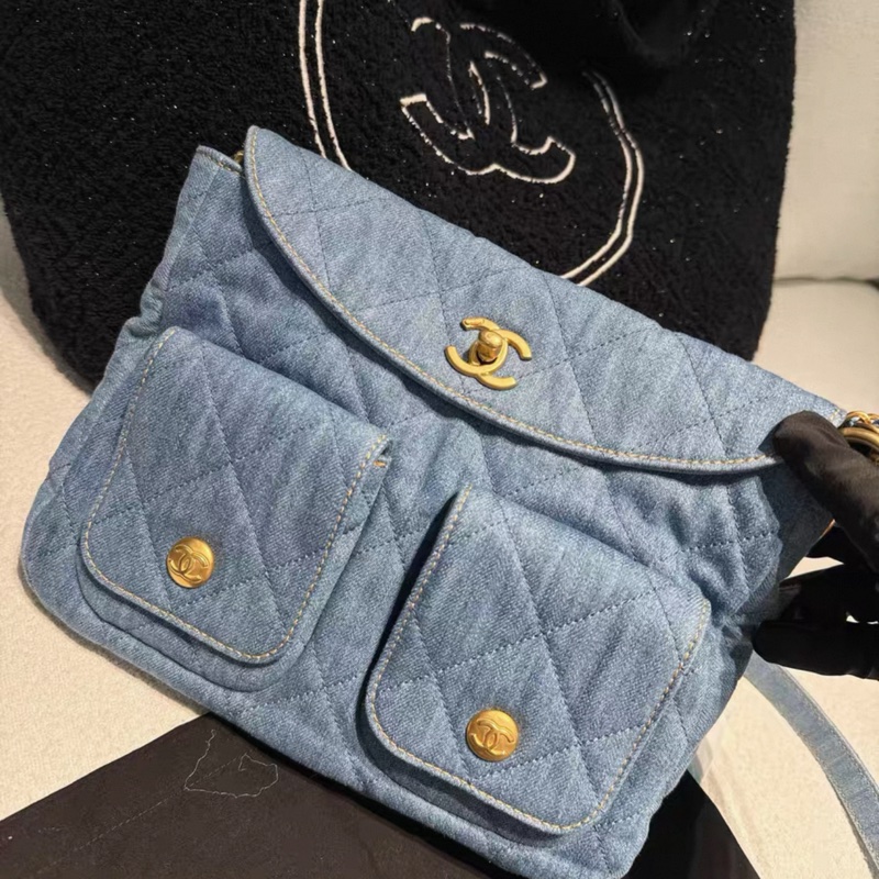 Chanel香奈儿 25c hobo牛仔嬉皮包-8