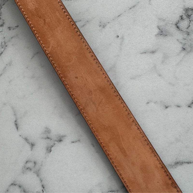 LV棋盤格金釦皮帶85cm-15