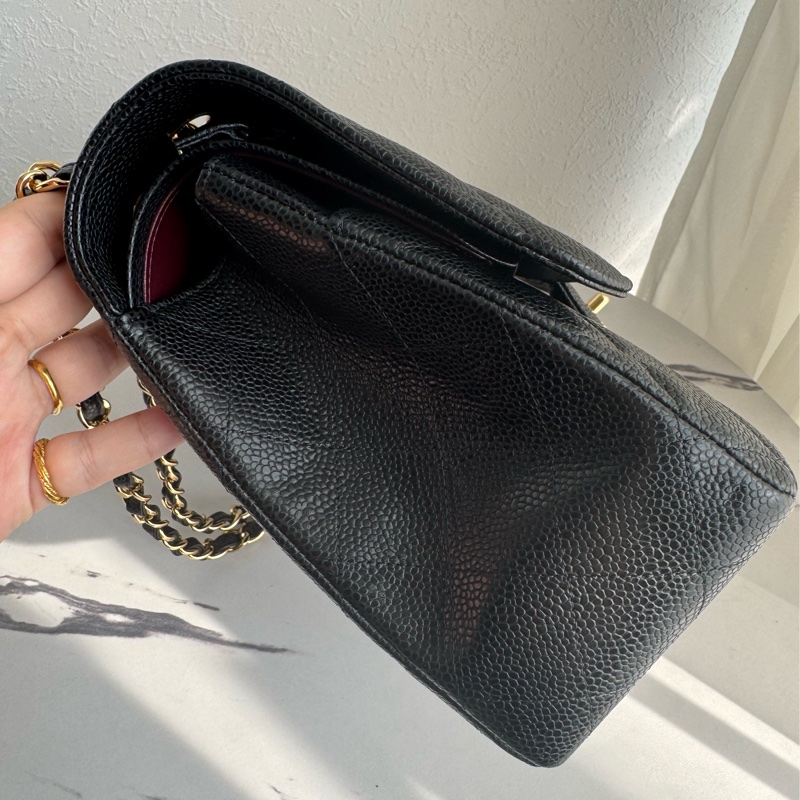 Chanel黑荔枝金雙C jumbo 誰背誰好看❤️🔥❤️🔥-1