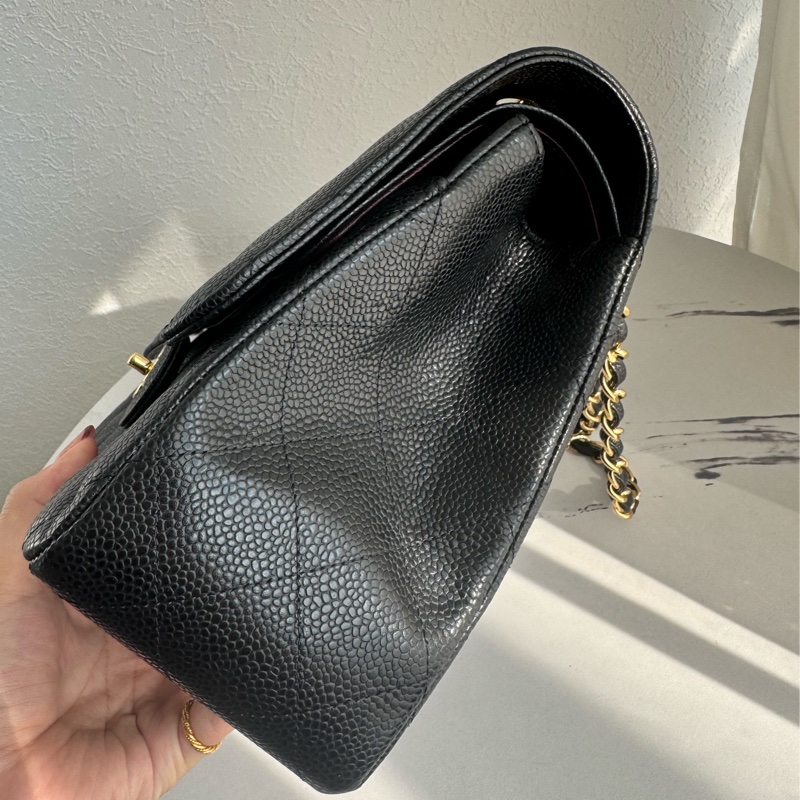 Chanel黑荔枝金雙C jumbo 誰背誰好看❤️🔥❤️🔥-4