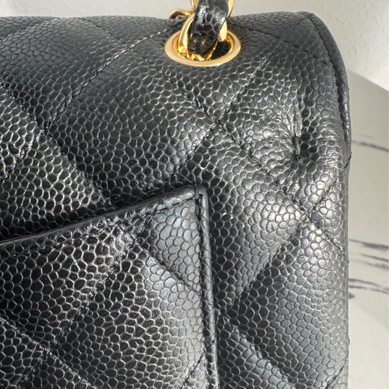 Chanel黑荔枝金雙C jumbo 誰背誰好看❤️🔥❤️🔥-7