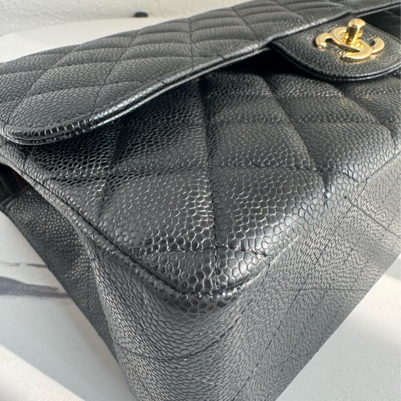 Chanel黑荔枝金雙C jumbo 誰背誰好看❤️🔥❤️🔥-10