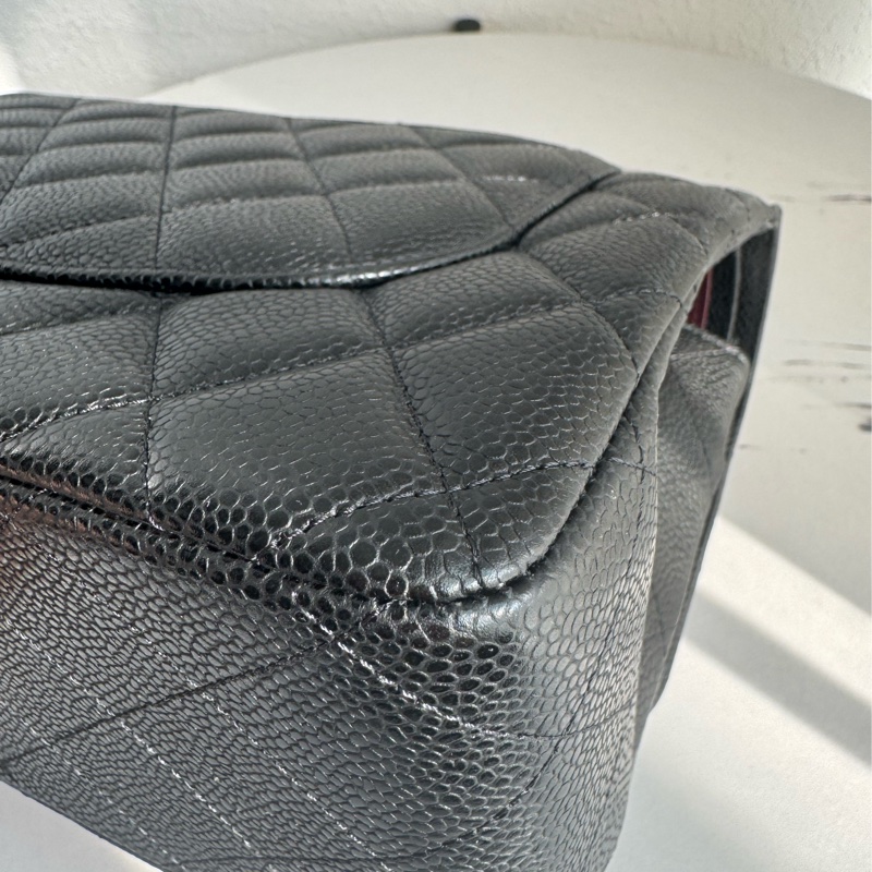 Chanel黑荔枝金雙C jumbo 誰背誰好看❤️🔥❤️🔥-12