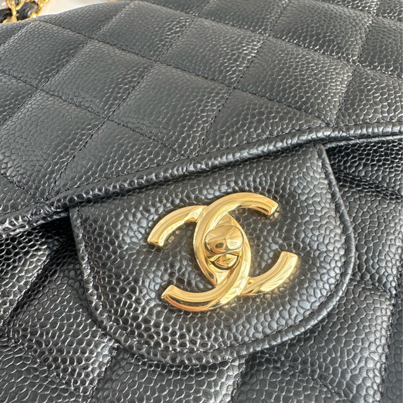 Chanel黑荔枝金雙C jumbo 誰背誰好看❤️🔥❤️🔥-14
