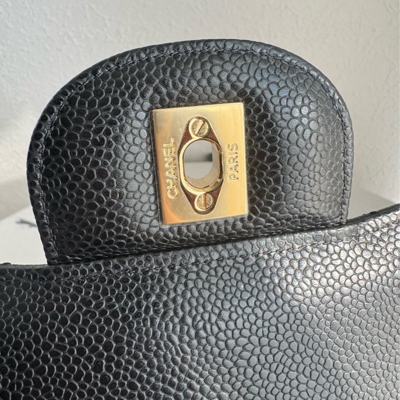 Chanel黑荔枝金雙C jumbo 誰背誰好看❤️🔥❤️🔥-16