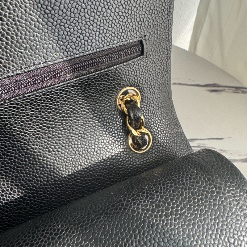 Chanel黑荔枝金雙C jumbo 誰背誰好看❤️🔥❤️🔥-18