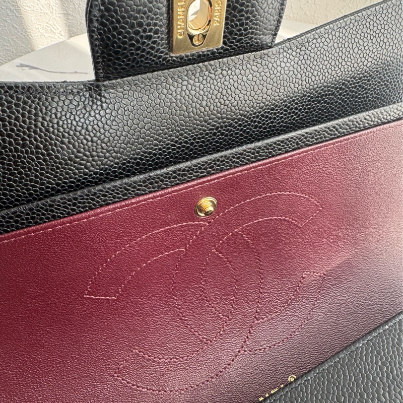 Chanel黑荔枝金雙C jumbo 誰背誰好看❤️🔥❤️🔥-21