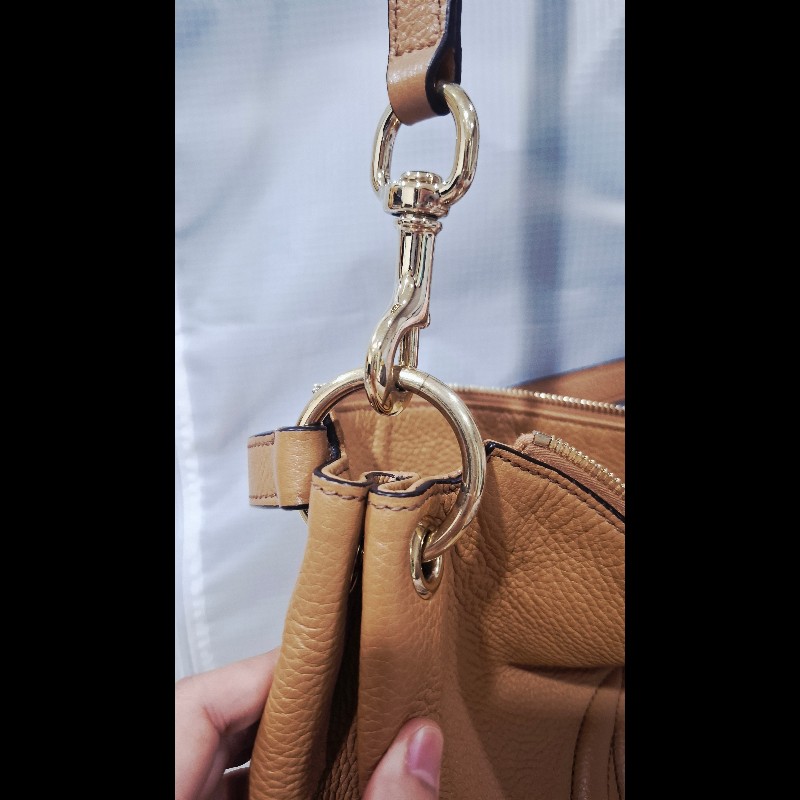 Gucci 536194 經典SOHO系列雙G LOGO 流蘇肩背/斜背兩用包(膚色)-4