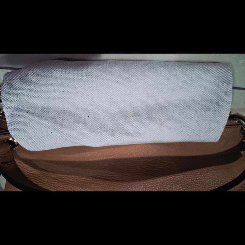 Gucci 536194 經典SOHO系列雙G LOGO 流蘇肩背/斜背兩用包(膚色)-17