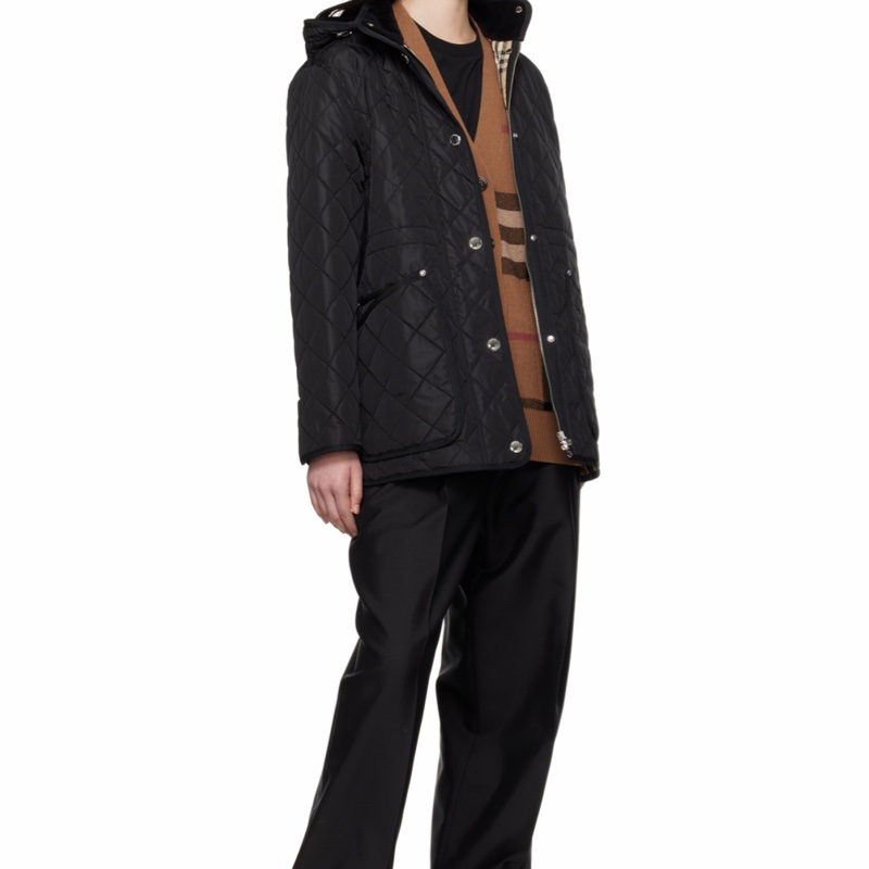 Burberry 女士 菱形絎縫棉服XXXS XXS XS S M L XL碼-4