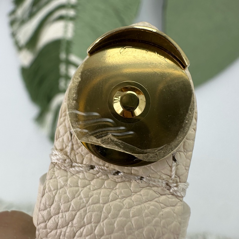 LV BACKUP 奶油色真皮壓紋背包 晶片款 2025年-13