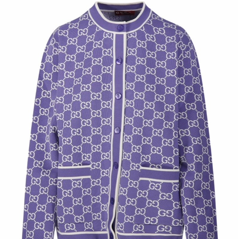 Gucci 女士 長袖針織開衫XS S M L碼-0