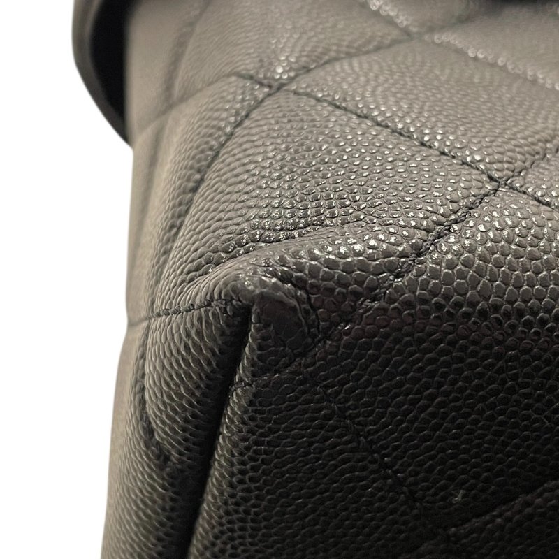 CHANEL 香奈兒 鍊條箱型包 荔枝牛皮 黑色 金釦-6