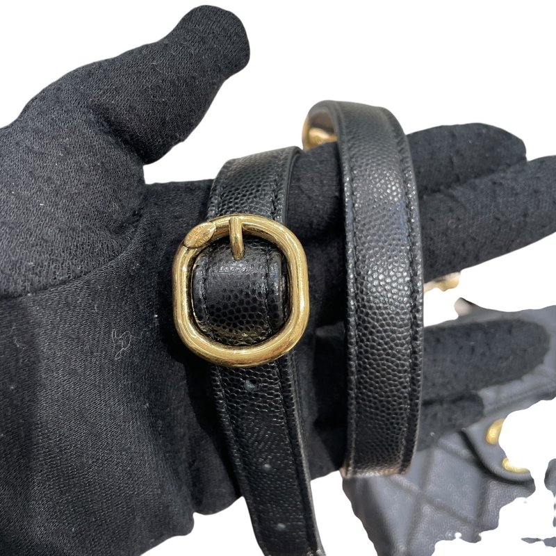 CHANEL 香奈兒 鍊條箱型包 荔枝牛皮 黑色 金釦-14