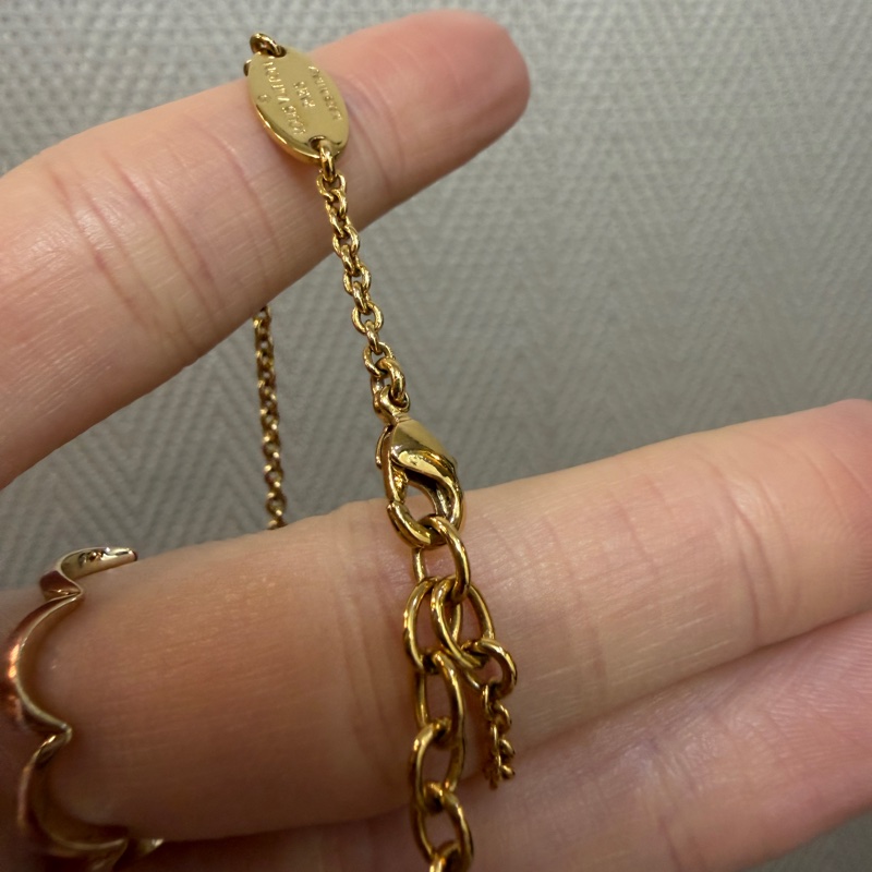 LV 金色圓圈LV Logo Exlipse項鍊M00762-8