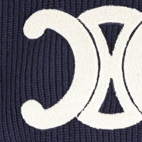 Celine 女士 羅紋羊毛圓領毛衣XS S M L碼-4