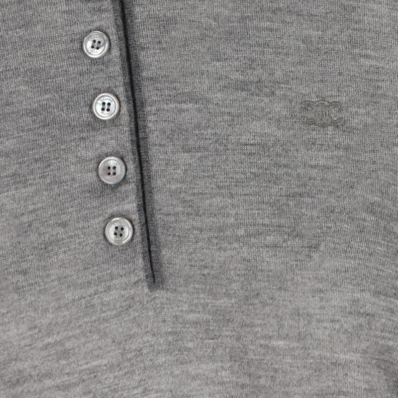 Celine 女士 長袖針織Polo衫XS S M L XL碼-3