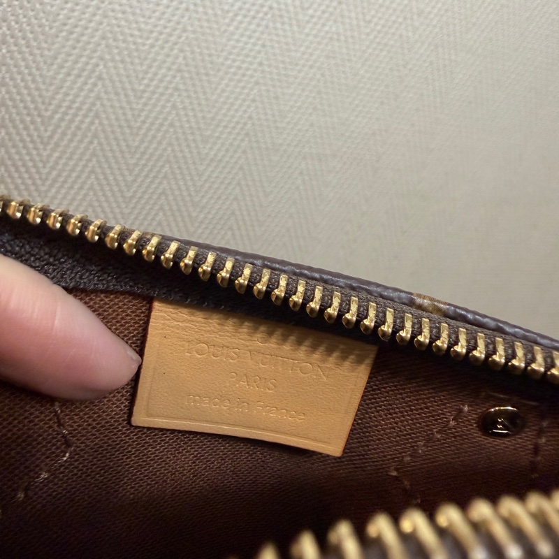 LV 原花金釦nano speedy 手提斜背波士頓包M81058-17