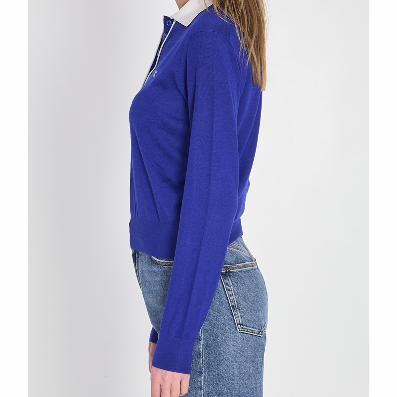 Celine 女士 長袖針織Polo衫XS S M-1