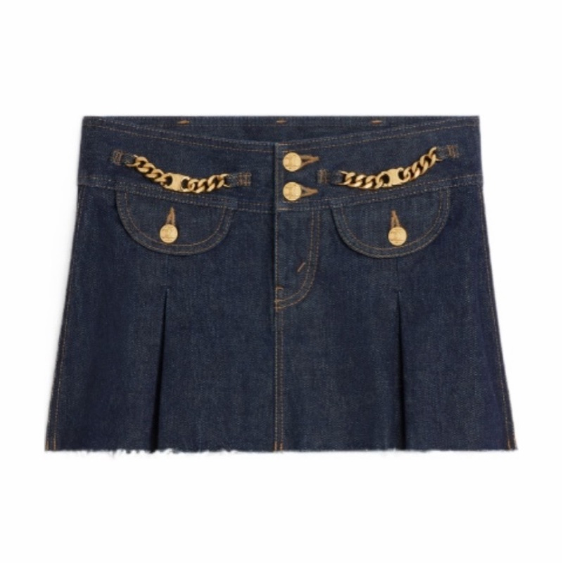 Celine 女士 鏈式細節牛仔半身裙27 28 29碼-1