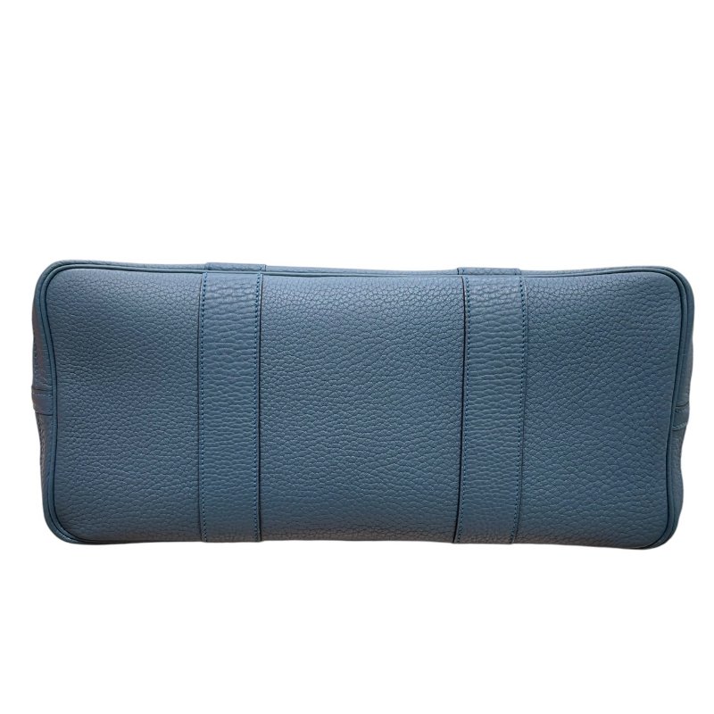 HERMES 愛馬仕 GARDEN PARTY 36 花園托特包 TOGO皮 藍色系 銀釦-4