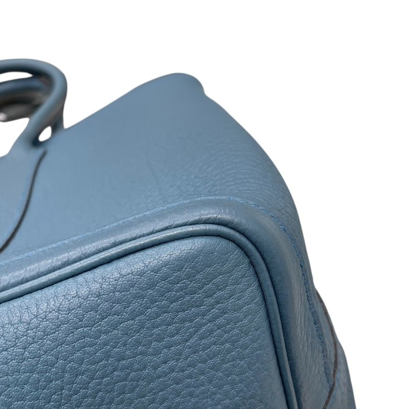 HERMES 愛馬仕 GARDEN PARTY 36 花園托特包 TOGO皮 藍色系 銀釦-6