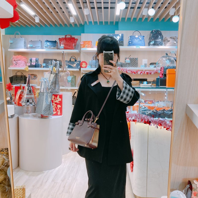 MS0571 Burberry 博柏利 手提 斜背 酒紅色 金扣 The Banner House Small Tote Shoulder Bag Burgundy x GHW-27