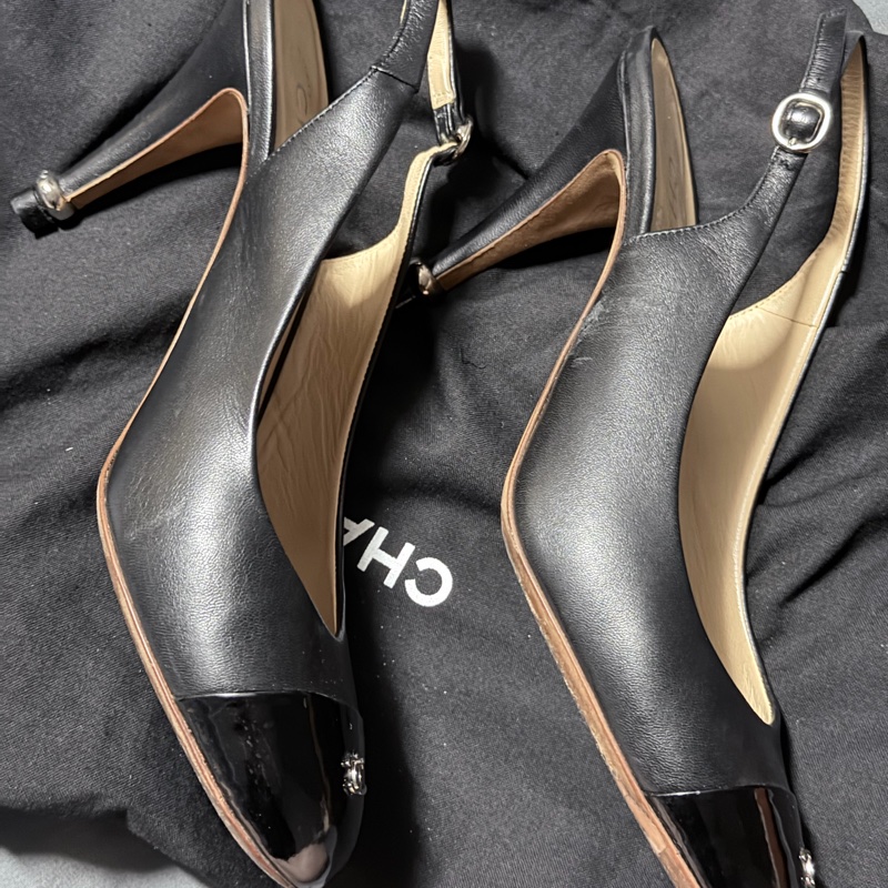 快速出貨😍Chanel 高跟鞋 38.5 鞋跟墊已換新 已真品驗證-3