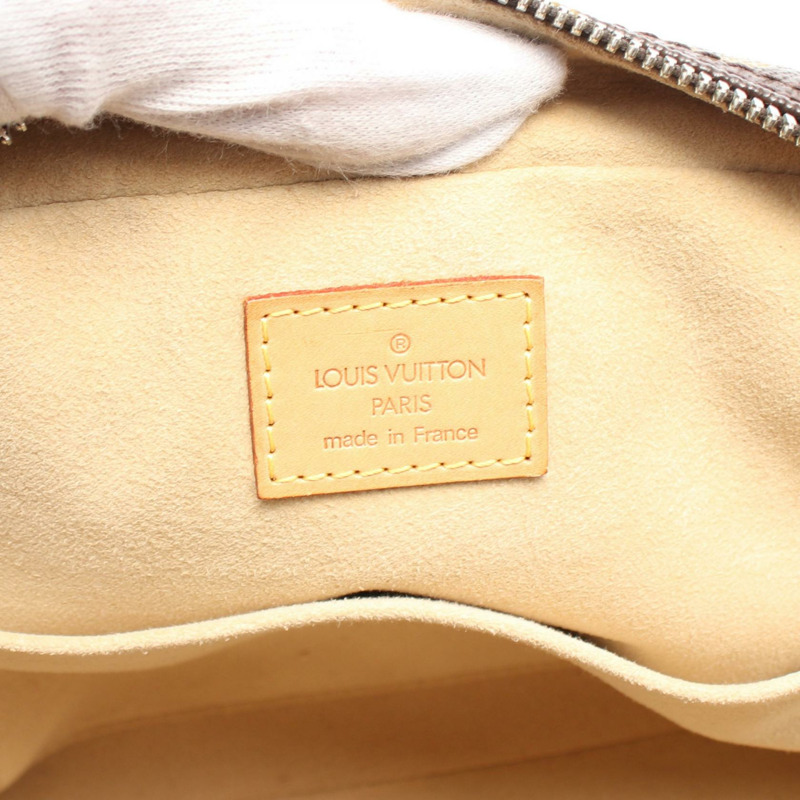 棕色 原花帆布 Manhattan PM 手提包【LOUIS VUITTON LV 路易威登】 M40026-3