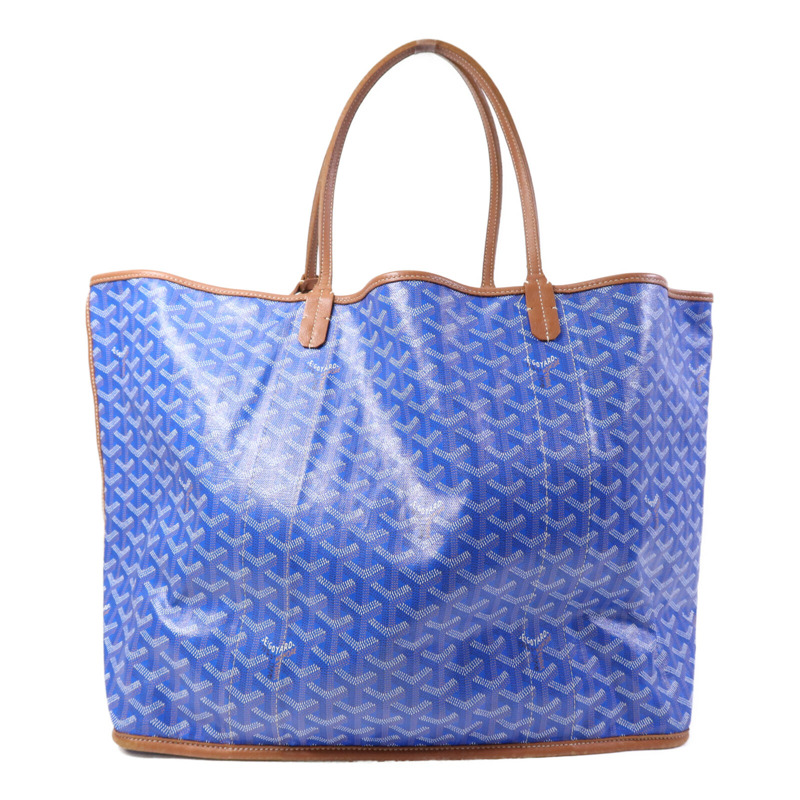 GOYARD 塗層帆布Pertuis GM銀扣手挽袋-1